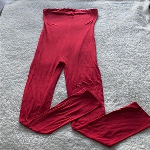 Fashion Nova Strapless Red Jumpsuit